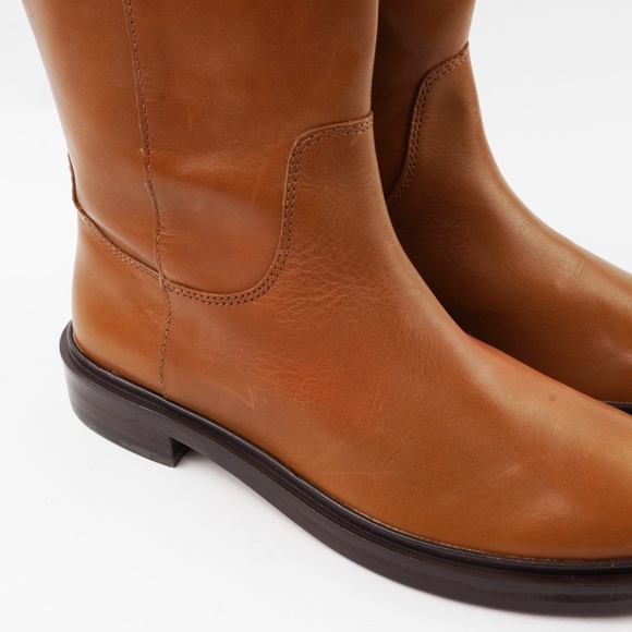 MADEWELL Size 6.5 The Drumgold Boot in Extended Calf Sepia Leather - Picture 4 of 14